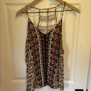 Bohemian Multicolor Spaghetti Strap Top